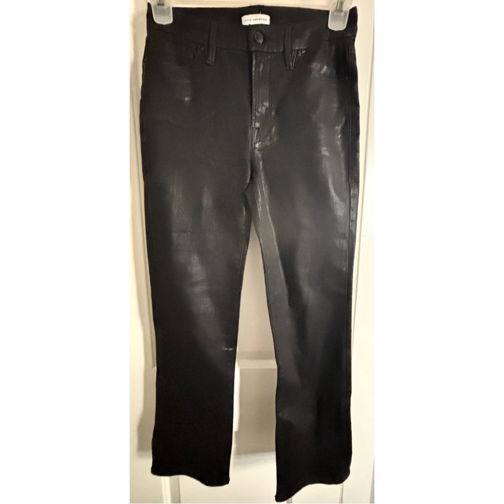 Good American Women's Good Legs Coated Straight Jeans Size 8 / 29